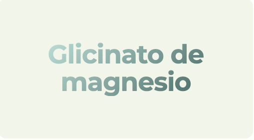Glicinato de magnesio — descanso y relajación