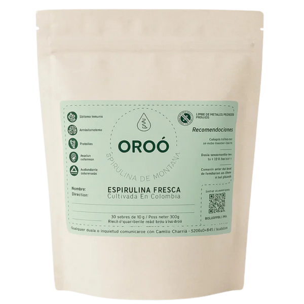 Espirulina fresca Oroó — superalimento natural